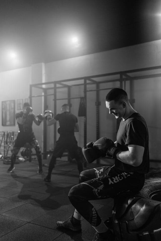 Clase grupal de boxeo